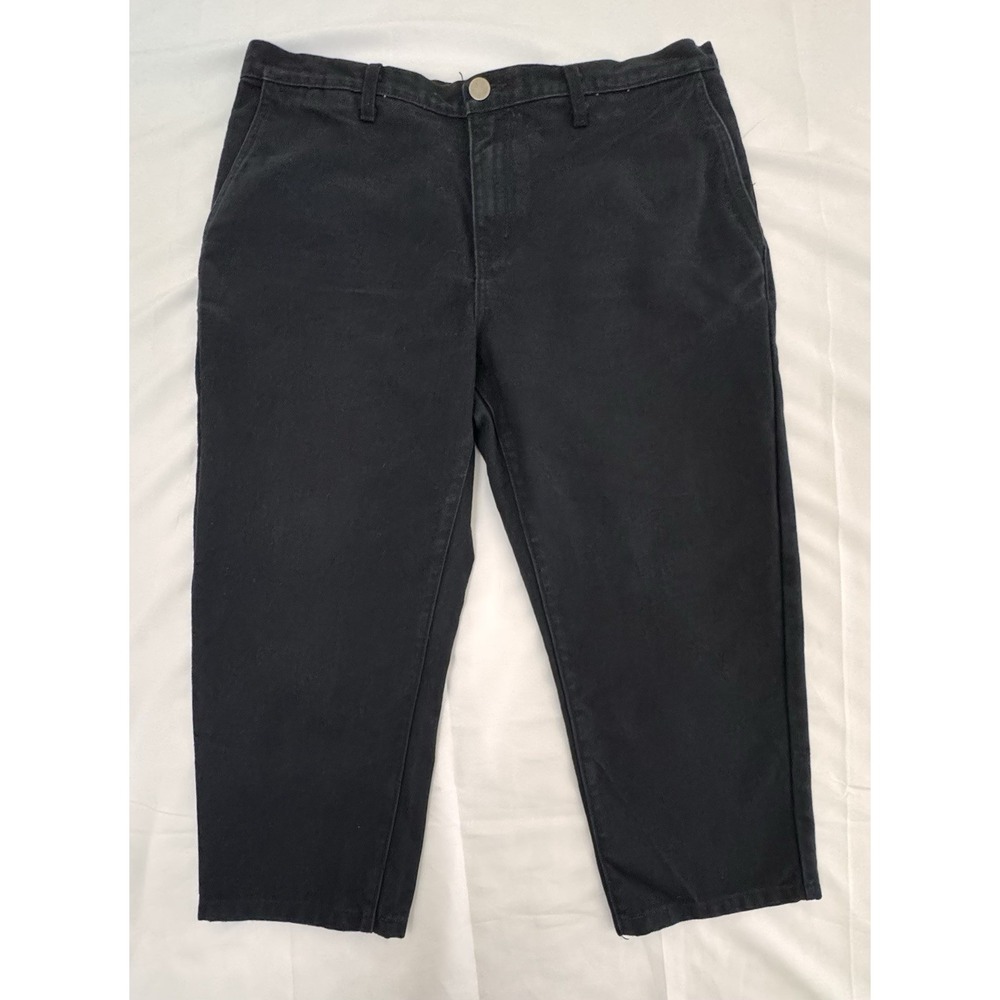 Rustic Dime Canvas Workwear Chino Black Work Pants Men's 38 (36x22) RN 135123